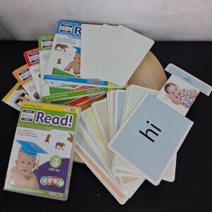 Your Baby Can Read Complete 4 DVD set, 4 Books, 3 Whiteboards, Custom Flashcards